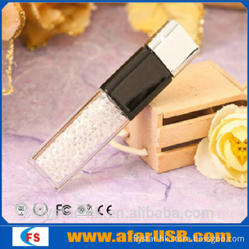 factory price !!!plastic Crystal usb stick ,usb flash drive for 2gb